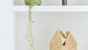 RAFFIA FOLDING BAG